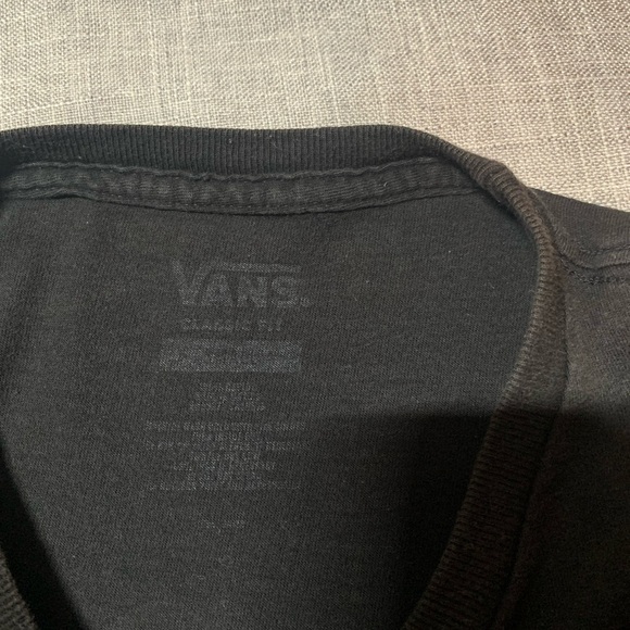 Vans Black T-Shirt with Orange Logo - Picture 3 of 6